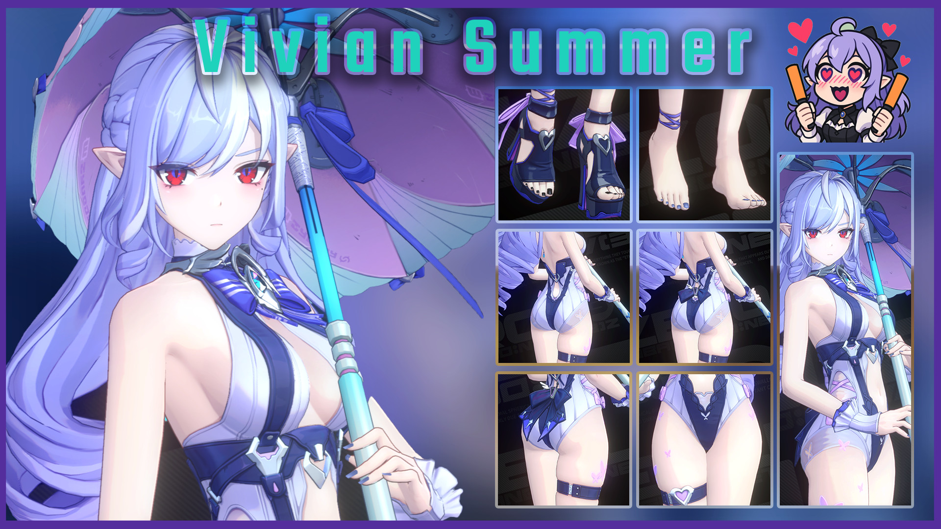 Vivian Summer - Outfit Toggles & Barefoot